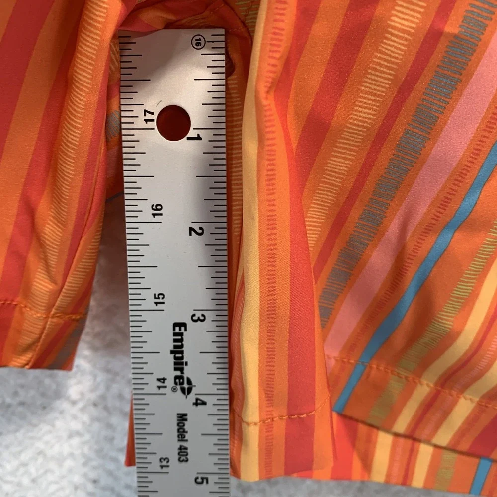 Psycho Bunny Men's Swim Shorts S Trunks Anton All Over Stripe‎ Nectarine Liner